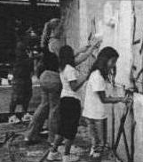 S.T.A.R.S. brush out graffiti.